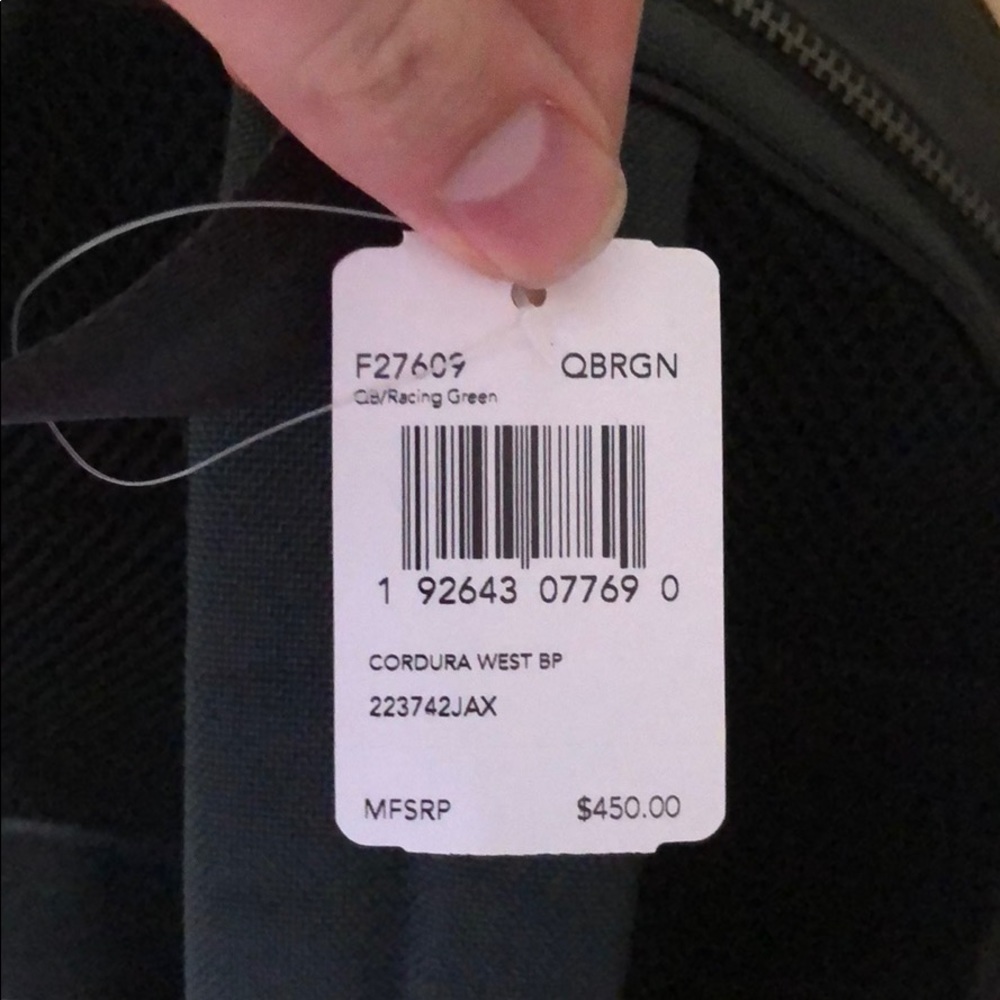 Coach, racing green Cordura west Backpack - Picture 3 of 4